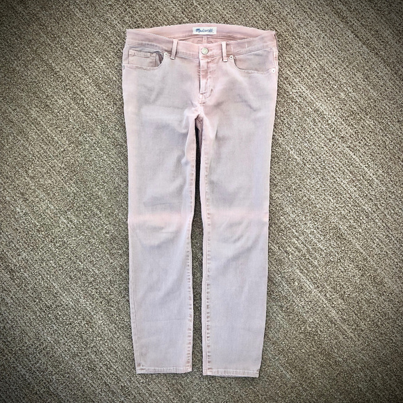 Madewell Garment Dyed Skinny Jeans - Vintage Mauve, 28 - Picture 6 of 11